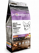 ProBalance Gourmet diet beef & Rabbit Adult сухой корм для взрослых собак с говядиной и кроликом 15 кг