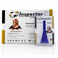  I202 Inspector инсекто-акарицидные капли от всех паразитов для собак до 4 кг