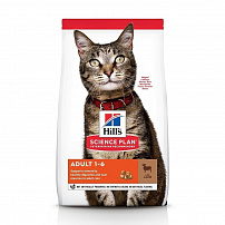 Hill`s Science Plan Adult 1,5 кг сухой корм для взрослых кошек для поддержания оптимального веса ягненок