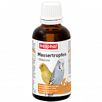 BEAPHAR Mauser-Tropfen 50 мл кормовая добавка для птиц при недостатке витаминов и в период линьки