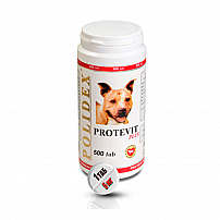 Полидекс (Polidex) Protevit Plus Протевит плюс Рост мышечной массы для щенков и собак 500 таб