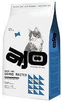 AJO Cat Grand Master 10 кг сухой полнорационный корм для профилактики мочекаменной болезни для кошек старшего возраста с курицей