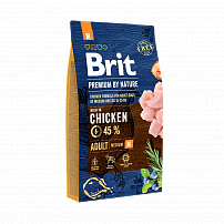 Брит Премиум (Brit Premium) by Nature Adult M сухой корм для собак средних пород 8 кг Брит Премиум (Brit Premium) by Nature Adult M сухой корм для собак средних пород 8 кг