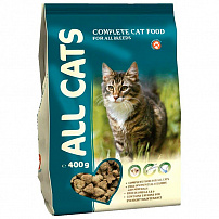 ALL CATS полнорационный сухой корм для взрослых кошек 400г