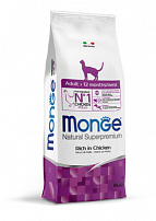 Monge Cat Adult Сухой корм для для взрослых кошек с курицей - 10 кг Monge Cat Adult Сухой корм для для взрослых кошек с курицей - 10 кг