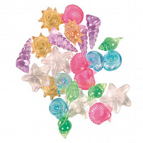 Trixie (Трикси) разноцветные прозрачные ракушки для аквариума 24 шт