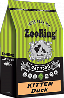 ZooRing Kitten Duck (Утка) сухой корм для котят 10 кг