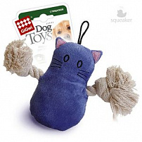 GiGwi (Гигви) игрушка для собак кот с пищалкой