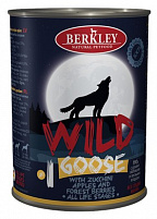 BERKLEY WILD №1 400 гр консервы для собак всех возрастов Гусь с цукини, яблоками и лесными ягодами 1х6