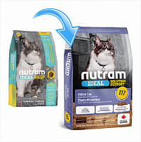 Корм Nutram CAT I17 Indoor Shedding 1.13кг для кошек привередливых, живущих в помещении Корм Nutram CAT I17 Indoor Shedding 1.13кг для кошек привередливых, живущих в помещении