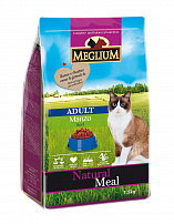 MEGLIUM ADULT 1,5 кг корм для привередливых кошек говядина