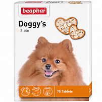 BEAPHAR Doggy`s Biotin 75 таблеток витаминизированное лакомство для собак с биотином