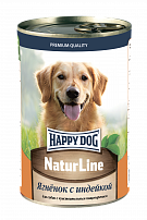 HAPPY DOG Natur Line 410 г консервы для собак ягненок с индейкой 1х20
