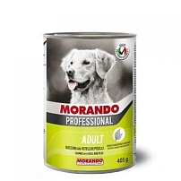 Morando Professional Консервированный корм для собак с кусочками телятины и горохом, 405г, жб *24