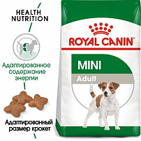 ROYAL CANIN MINI ADULT 8 кг корм для собак мелких пород с 10 месяцев до 8 лет 1х6
