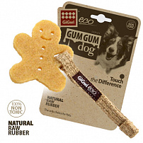 GiGwi (Гигви) игрушка для маленьких собак из эко-резины и натуральных материалов маленький пряник