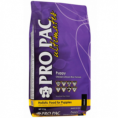 Про Пак (Pro Pac) ultimates puppy chicken meal & brown rice для щенков, беременных и кормящих сук 12 кг Про Пак (Pro Pac) ultimates puppy chicken meal & brown rice для щенков, беременных и кормящих сук 12 кг