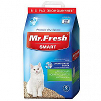 Mr.Fresh SMART 9л/4,4 кг наполнитель для длинношёрстных кошек 1х2