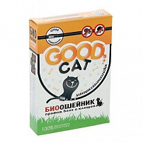 GOOD Cat БИОошейник Антипаразитарный д/кошек от блох и клещей, черный 35см*6шт