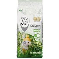 VAN CAT Natural Standart 15 кг комкующийся наполнитель для кошачьих туалетов стандарт, без пыли