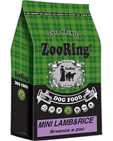 ZooRing mini lamb&rice беззерновой сухой корм для собак мини пород ягненок и рис 20 кг