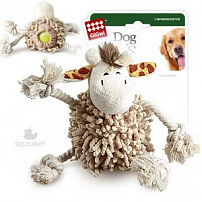 GiGwi (Гигви) игрушка для собак жираф с теннисным мячом