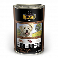 BELCANDO 400 г консервы для собак мясо с печенью 1х12