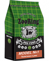 ZooRing Model №1 - Light 23/12 сухой корм для собак с хондропротекторами Телятина и рис 10 кг