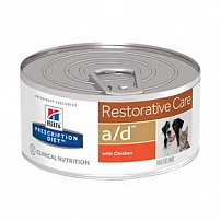Hill`s Prescription Diet a/d Restorative Care 156 г консервы для собак и кошек для восстановления после заболеваний и операций и потере аппетита 1х24