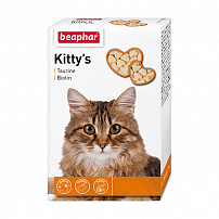 BEAPHAR Kitty`s Taurine Biotin 75 таблеток витаминизированное лакомство для кошек с таурином и биотином