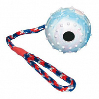 Trixie (Трикси) игрушка для собак "Мяч на веревке", натуральная резина 6*30 см