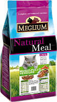 MEGLIUM ADULT 3 кг корм для кошек говядина, курица, овощи