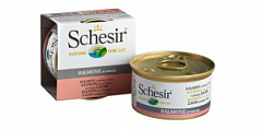 SCHESIR 85 г консервы для кошек лосось в собственном соку 1х14